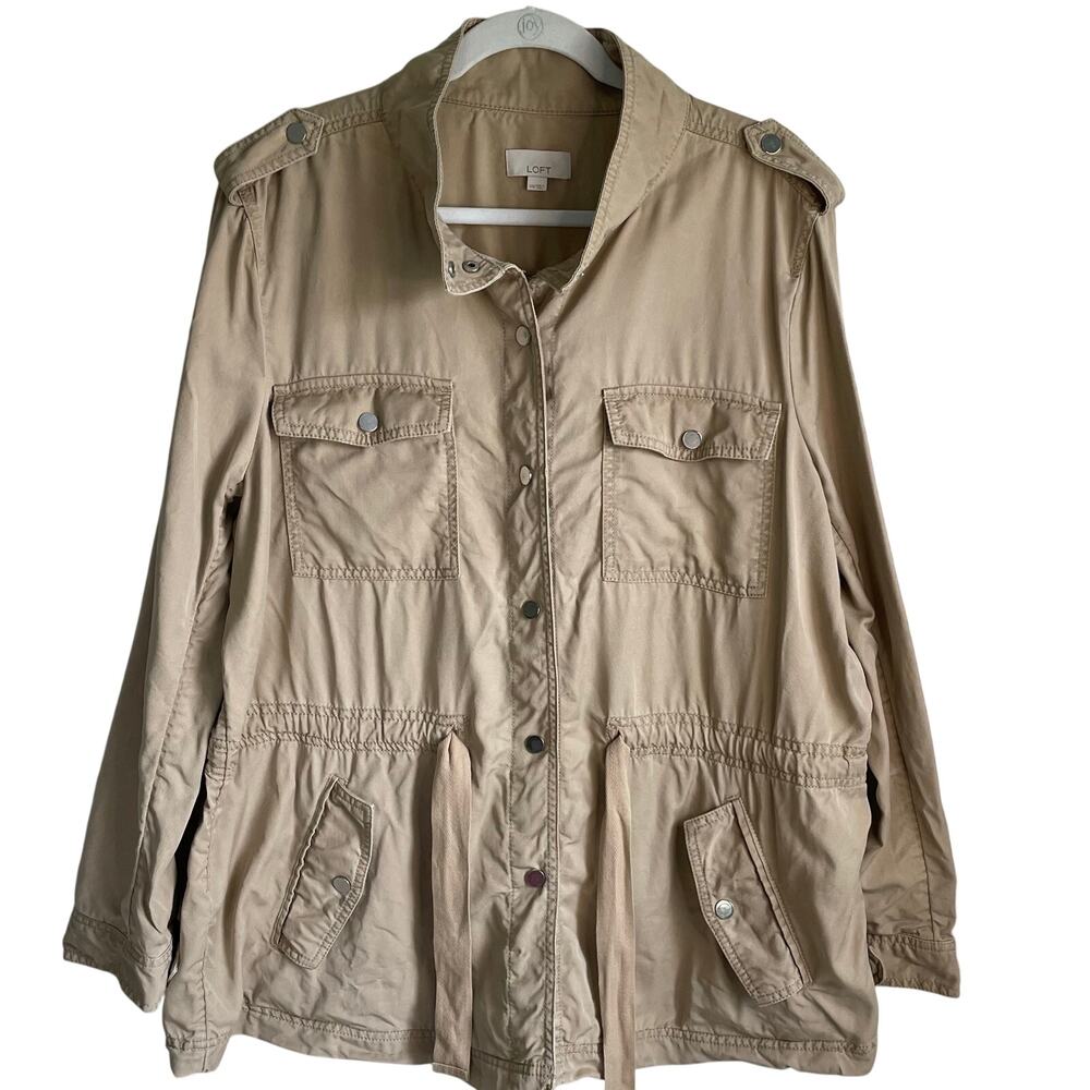 LOFT Tan Utility Jacket